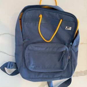 Nike Tanjun mini Premium Blue and Yellow Backpack Excellent condition
